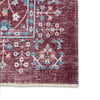 Salon HalısıTwist Bordo Halı Geleneksel Motif Pamuk Tabanlı Yumuşak Doku