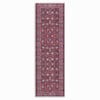 Salon HalısıTwist Bordo Halı Geleneksel Motif Pamuk Tabanlı Yumuşak Doku