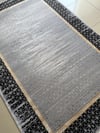Son Kalan Özel Parçalarİpek Halı Erva 18169 Gri Siyah Modern Halı 160x230