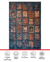 TWİST SERİ / LACİVERT DESENLİ