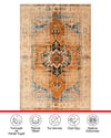 TWİST SERİSİ / TURUNCU ORTA DESENLİ