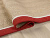 YollukDelhi Yolluk Halı Bordo Kenar Detaylı Doğal Görünümlü Modern Stil Kaymaz Taban Toz Tutmayan Makine Dokuma Özel Ölçü Uyumlu