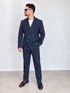  Kruvaze Oversize Takım Elbise-Laci