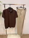 Bağcıklı Kumaş Jogger Pantolon-Krem