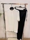 Bağcıklı Kumaş Jogger Pantolon-Siyah