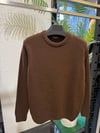 Basic Bisiklet Yaka Triko-Acı kahve