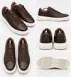 Erkek %100 Deri Sneaker Ayakkabı-Kahve
