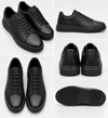 Erkek %100 Deri Sneaker Ayakkabı-Siyah