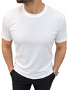 Erkek Basic Rayon Kumaş Tişört-Beyaz