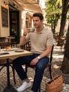 Örme Triko Tshirt-Krem