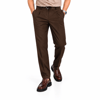 Pileli jogger pantolon-Kahve