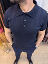 Polo  Yaka Triko Tshirt-Lacivert