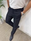 Premium Bağcıklı Rahat Jogger Pantolon-Siyah