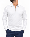 Premium Polo Yaka Sweatshirt -Beyaz
