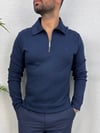 Premium Polo Yaka Sweatshirt -Laci