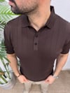 Rayon Triko T-Shirt -Kahve