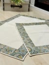 120*60 Etro Model Mavi İkili Paspas Takımı