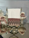 50x90 Missoni Model Bordo Yüz Havlusu