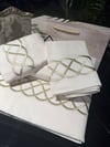 King Size Vizon Nakışlı Ütopik Desenli Nevresim Takımı