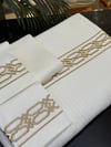 Labirent Gold Nakışlı Pike Takımı
