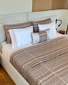 Missoni Model Kahve Bej Yatak Örtüsü