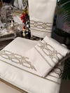 Nevresim Takımı Labirent Model Vizon Nakış (King Size)