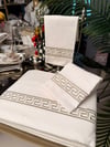 Nevresim Takımı Versace Model Vizon Nakış (King Size)
