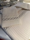 Saç Örgüsü Desenli Pike Takımı (King Size)