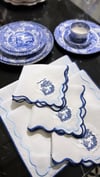 Spode Desen Mavi Nakışlı Amerikan Servisi