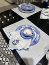 Spode Desen Mavi Nakışlı Amerikan Servisi