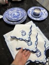 Spode Desen Mavi Nakışlı Amerikan Servisi