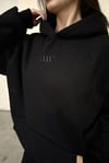 Siyah Simli Sweatshirt