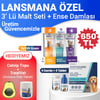 3 lü Malt Seti Tüy Yumağı Engelleyici Multivitamin Tüy Dökülmesi Önleyici-Kedi Ense 4 Damla 4 İç parazit Tableti
