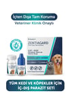 Kedi Köpek İç Dış Parazit Uzaklaştırıcı Kedi Bit Pire Kene Giderici Bitkisel 1 Damla 1 Tablet Seti