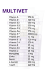 Kedi Malt Paste Multivet Kedi Maltı Kedi Vitamini Multivitamin Malt Macun Kediler için 100gr