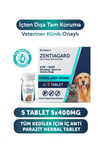 Kedi Parazit Tableti Bitkisel & Lezzetli Kedi İç Parazit Herbal Anti-worm 5 Adet Tablet