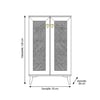Aras ARS-406 Hasırlı Ceviz Ayakkabılık