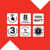Arzum AR1186-0200 Beyaz Crust Mix Pro 1500 Stand Mikser