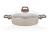 First Class Life 30 Cm Basık Tencere-Cappuccino