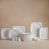 Korkmaz A8424 Bone Sel. 60 P Yemek Takımı (Kare)
