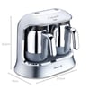 Korkmaz A861-06 Kahvekolik Twin Kahve Makinesi İnox/Krom