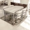 Nar Star Masa 80*130 Traverten Cappuccino Metal Ayak