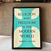 İmzalı ve İthaflı, İlk Baskı Religion and Freedom in the Modern World