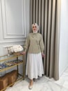 ALMARWAH Çapraz Kapama Gömlek Bej