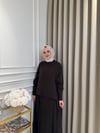 ALMARWAH Tensel Etek Takım Kahverengi