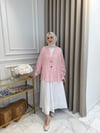 ALMARWAH Transparan Gömlek Pembe
