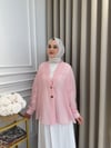 ALMARWAH Transparan Gömlek Pembe