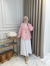 ALMARWAH Transparan Gömlek Pembe