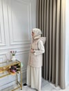Angora Şişme Yelek Bej
