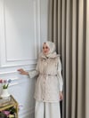Angora Şişme Yelek Bej